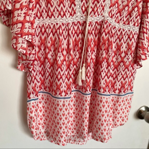 BeachLunchLounge Multicolor Wing Sleeve Top - Size M - Picture 3 of 11